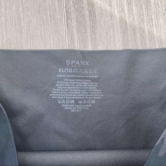 SPANX Look at Me Now Seamless High Waisted Leggings Black Camo Camouflage XL - Picture 11 of 16